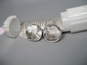 Roll of 20 - 1/2 Troy oz .999 Silver Rounds. 10 troy oz total. - Imagen 1 de 10