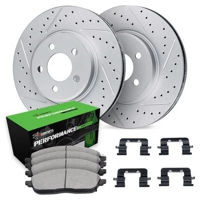 For Audi Allroad Quattro 01-05 Brake Kit Drilled & Slotted Front Brake Kit w - Image 1 of 2