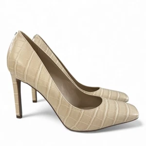 Zapatos de tacón alto Sam Edelman Beth punta cuadrada en relieve de cocodrilo talla 10M - Imagen 1 de 19