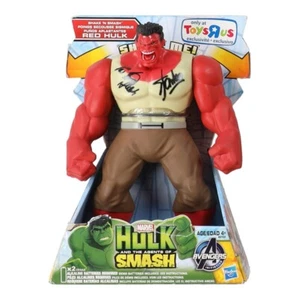 Stan Lee & Lou Ferrigno Signed "Hulk and the Agents of Smash" Red Hulk Figure (P - Picture 1 of 13