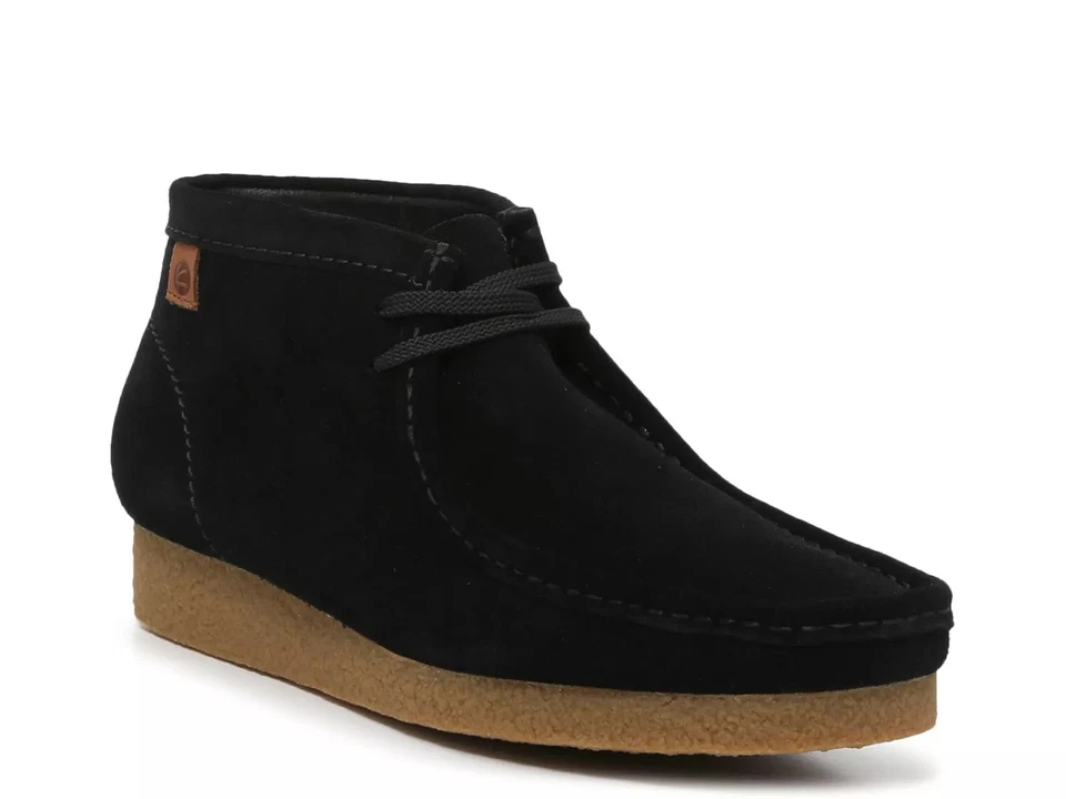 Clarks Men's Shacre Boot Ankle Black Suede 11 Wide