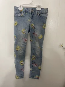 Gap Denim 6 Stretch Super Skinny Girls Emoji Jeans - Picture 1 of 4