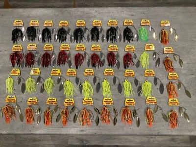 Lot of 38 Northland Reed Runner Spinnerbaits Color Mix Sizes 1/2 & 3/8 & 1/4 Oz - Image 1 of 4