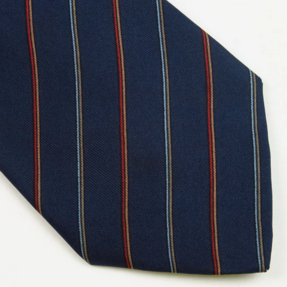 Corbata de cuello de seda a rayas azul marino 57 x 3 Nina Ricci Paris para hombre Foto 1 de 4