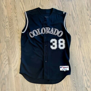 Colorado Rockies Authentic Majestic Jersey #38 Ubaldo Jiménez Size 48 XL - Picture 1 of 7