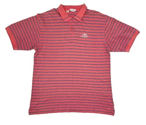 Cutter & Buck Mercerized Royal Melbourne Golf Club Polo Shirt Size XL Red Stripe - Picture 1 of 8