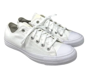 Converse Chuck Taylor Low Top Shoes Skate Women's Casual Canvas White A02175C-WW - Picture 1 of 9