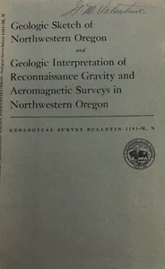 1964 Geologic Sketch of Northwestern Oregon; Geological Survey 1181-M (RF832) - Picture 1 of 9