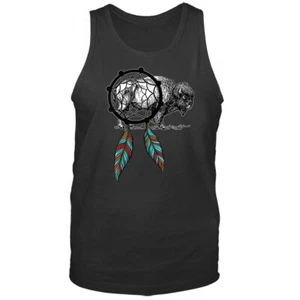Camiseta sin mangas White Buffalo Dream Catcher Native American Indian Legends - Imagen 1 de 8