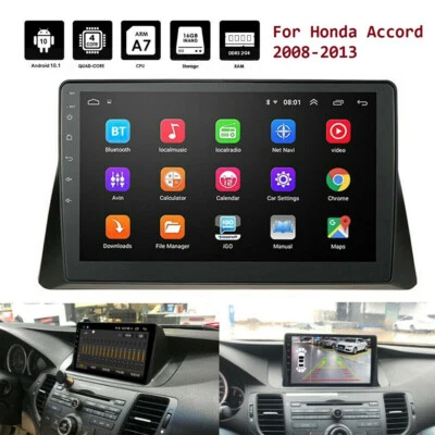 For Honda Accord 8 2008-2012 Android 10.1 Touch Screen Car Stereo 2DIN Radio GPS - Image 1 of 4