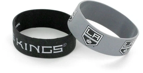 LOS ANGELES KINGS - SILICONE BRACELETS - 2 PACK - BRAND NEW - NHL-BC-207-19 Cover
