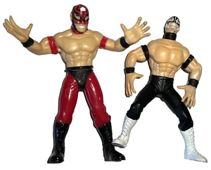 1999 Rey Mysterio Jr Smash N Slam 5" Action Figures Lot of 2 1990's WCW Toy Biz - Picture 1 of 12
