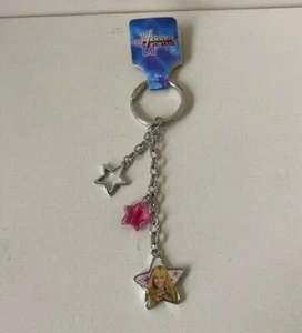 DISNEY HANNAH MONTANA KEYRING CHARM SILVER METAL ROCK RANGE  D72323