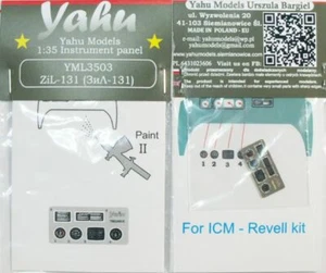 ZIL-131 PE, 3D, COLORED INSTRUMENT PANEL TO ICM & REVELL #3503 1/35 YAHU - Picture 1 of 1