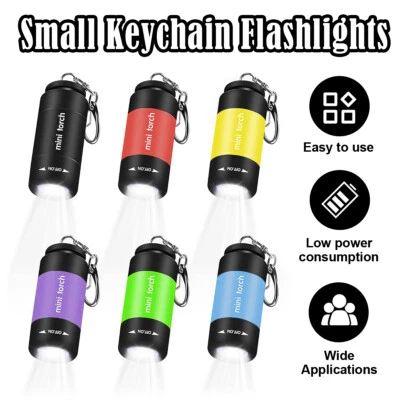 Mini Flashlight White Light Rechargeable Lamp Rotation Switch Portable Outdoor - Image 1 of 4