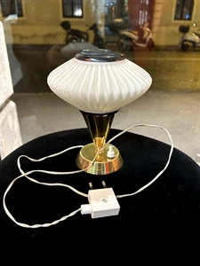 Table Lamp 50s Brass And Glass Italian Design - Picture 1 of 7