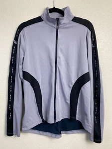 Kerrits Equestrian Full Zip Jacket size Large Gray Black Waffle Horse Riding - Picture 1 of 13