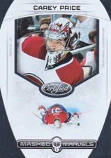 2011-12 Certified Hockey Masked Marvels #3 Carey Price