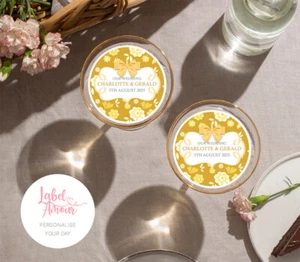 Personalisierter Getränke Topper Cocktail Party Hochzeit Henne Geburtstag essbar Gastgeschenk - Bild 1 von 6