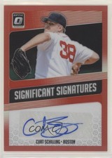 2018 Donruss Optic Significant Signatures Red Prizm /15 Curt Schilling Auto