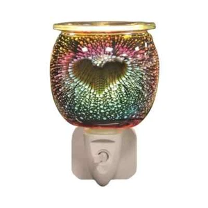 Heart Shaped LED Aroma Diffuser Lamp Electric Wax Melt Oil Burner Warmer - Picture 1 of 3