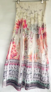 Lapis Women Convertible Skirt Dress One Size Smocked Floral Sleeveless - Picture 1 of 3