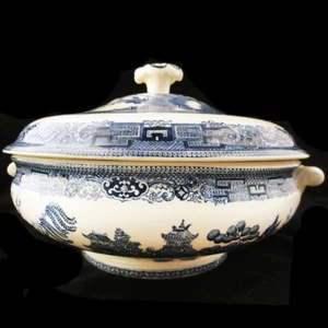 Ciotola per verdure coperta Willow by Wedgwood NUOVA MAI USATA made in England - Foto 1 di 4