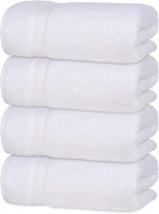 Quick-Dry, Soft & High Absorbent Bath Towels 27"x54" Cotton... - Picture 1 of 6