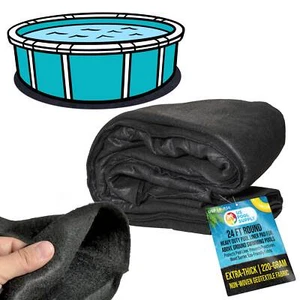 24-Foot Round Heavy Duty Pool Liner Pad for Above Ground Swimming Pools, Protect - Picture 1 of 5