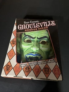 Ben Cooper Ghoulsville Retro Horror Decor Crypt Vampire Giant Mask Halloween - Picture 1 of 16