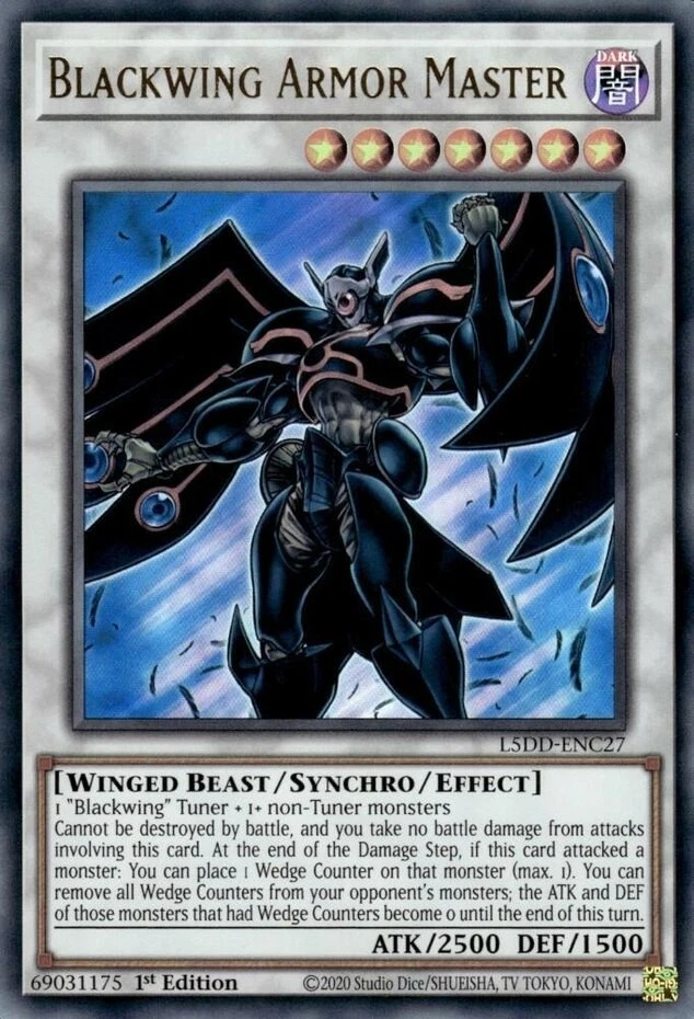 x3 Blackwing Armor Master - L5DD-ENC27 - Ultra Rare - 1st Edition Yu-Gi-Oh! M/NM - Image 1 of 1