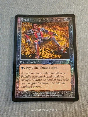 MTG 7th Edition Greed English Foil Seventh Edition - Image 1 of 2