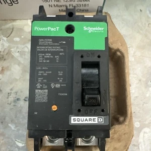 SQUARE D POWER PACT INTERRUPTOR PRINCIPAL ALIMENTACIÓN A TRAVÉS DE TERMINALES QDL22200RPTL 2P 200A 240V - Imagen 1 de 5