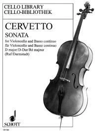 Sonate 10 D Op.2 Giacobbe Cervetto Book [Softcover] Cello and Piano Schott Music - Image 1 of 3