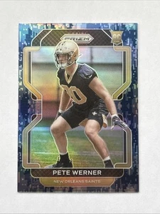 2021 Panini Prizm Rookie Navy Camo Prizm /25 Pete Werner #391 Rookie RC - Picture 1 of 2