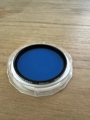 Filtro de lente Quantaray 80A azul 58mm com estojo - Imagem 1 de 4