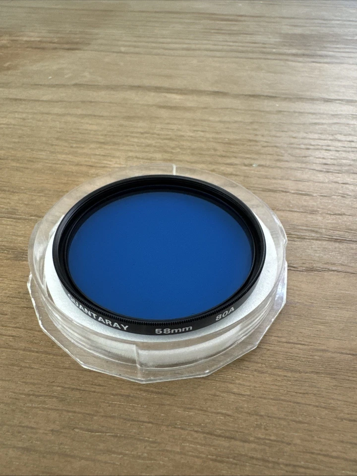 Quantaray 80A Blue 58mm Lens Filter w/ Case - Image 1 of 4