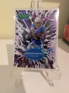 Omarion Hampton 2025 Wild Card Splat White/Purple #SBPUR01-OH Chargers /6 - Picture 1 of 2
