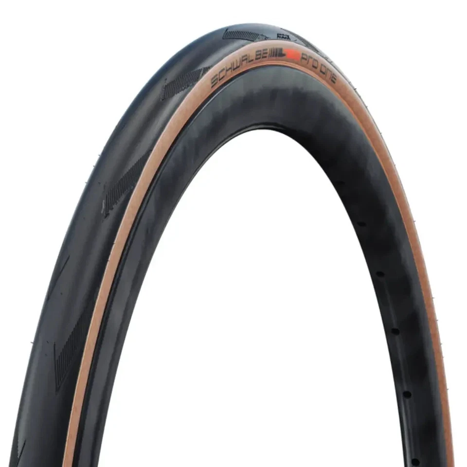 Neumático de carretera sin cámara Schwalbe Pro One. Transparente - ¡Todos los tamaños! Foto 1 de 1