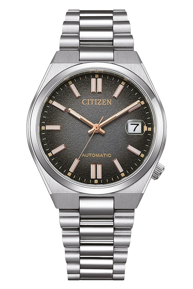 CITIZEN Armbanduhr Automatik Tsuyosa Time Slip Anthrazit NJ0200-50E