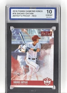 2018 Diamond Kings #76 Shohei Ohtani Facing Right - Artist Proof Red - PSA 10 - Bild 1 von 2