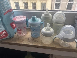 philips avent flaschen (4) und nuk trinkbecher (2) zum Lernen - Bild 1 von 1