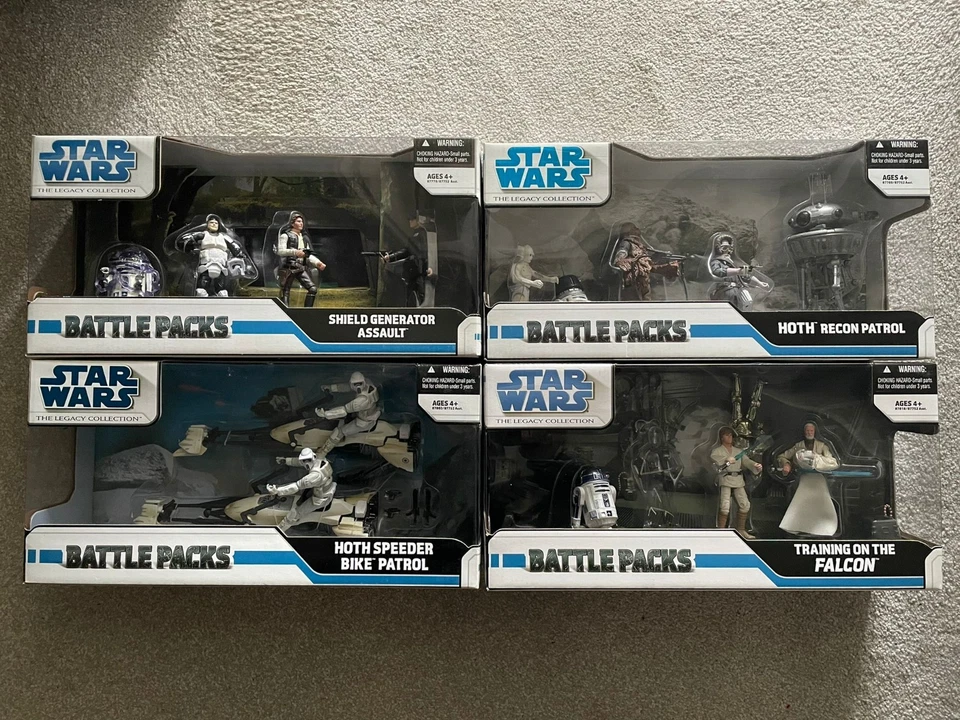 Star Wars Legacy Collection Battle Packs Assault Hoth Patrol Speeder Bike Falcon - Image 1 of 1