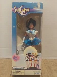NEW Sealed Sailor Moon Adventure Doll Sailor Mercury 6” Doll w/ Wand & Stand - Picture 1 of 6