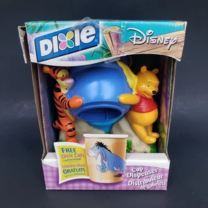 Vintage 2002 Disney Winnie The Pooh & Tigger Dixie Paper Cup Vinyl Dispenser New - Picture 1 of 5