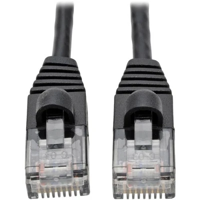 Tripp Lite Cat6a 10G литой тонкий патч-кабель UTP M/M черный 3 фута 3 фута - Изображение 1 из 4