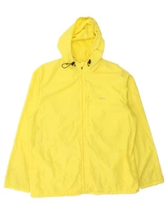 CHAPS Mens Big & Tall Hooded Rain Jacket UK 42 XL Yellow Polyester YF01 - Picture 1 of 3
