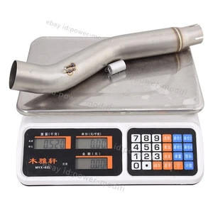 51MM For Honda CBR250R 2011-2016 Motorcycle Muffler Tube Exhaust Mid Link Pipe - Picture 1 of 7