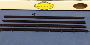 Chevrolet Nova 1974-1979 2 puertas sedán ventana fieltro pelusas kit de sello de goma en stk - Imagen 1 de 4