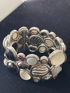 David Yurman Multitone Mosaic Starlight Bracelet Black Rhodium Plated 925 - Picture 1 of 11